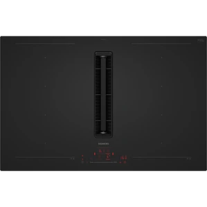 SIEMENS iQ700, Encimera de inducción con extractor integrado, 80 cm, Acabado negro mate, sin perfiles