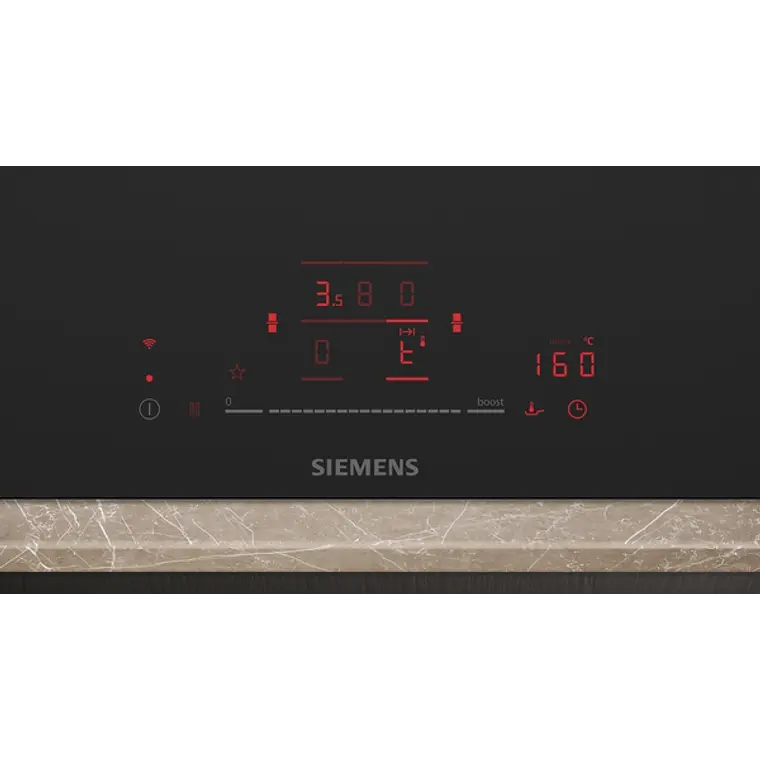 SIEMENS iQ500, Encimera de inducción con extractor integrado, 80 cm, Acabado negro mate, sin perfiles 3