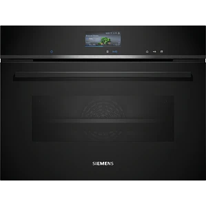 SIEMENS iQ700, Horno compacto con vapor, 60 x 45 cm, Negro