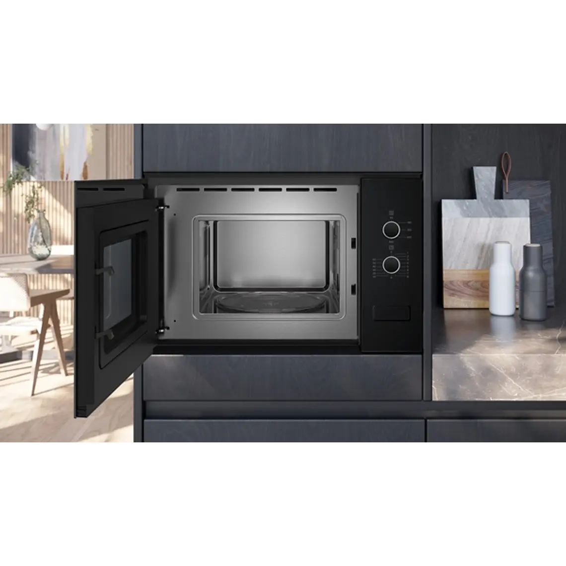 SIEMENS iQ300, Microondas integrable, Negro 4