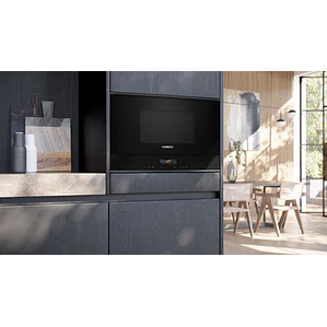 SIEMENS iQ700, Microondas integrable con grill, Negro