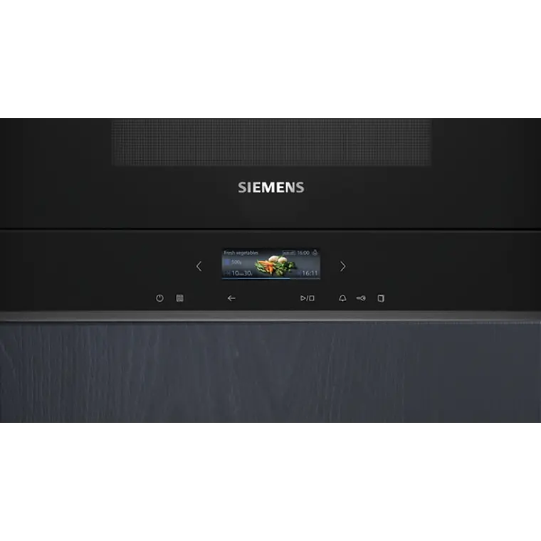 SIEMENS iQ700, Microondas integrable con grill, Negro 4