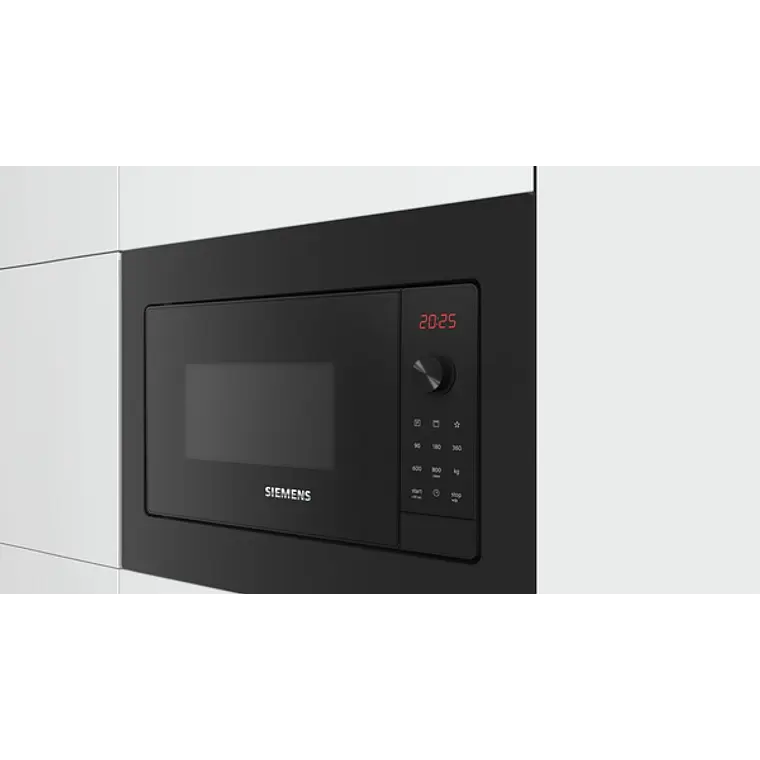 SIEMENS iQ300, Microondas integrable con grill, Negro 3
