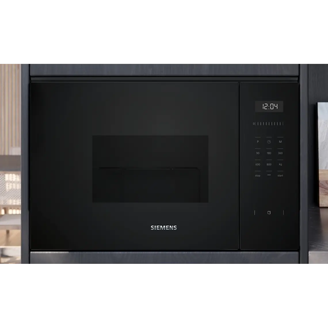 SIEMENS iQ500, Microondas integrable con grill, Negro 3