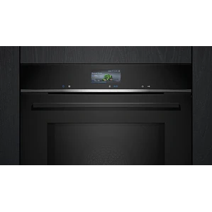 SIEMENS iQ700, Horno con microondas, 60 x 60 cm, Negro