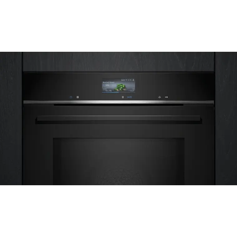 SIEMENS iQ700, Horno con microondas, 60 x 60 cm, Negro 2