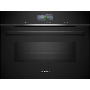 SIEMENS iQ700, Horno compacto con microondas, 60 x 45 cm, Negro
