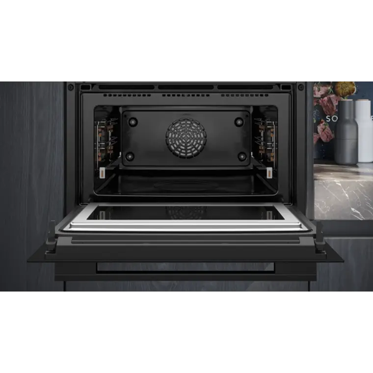 SIEMENS iQ700, Horno compacto con microondas, 60 x 45 cm, Negro 5