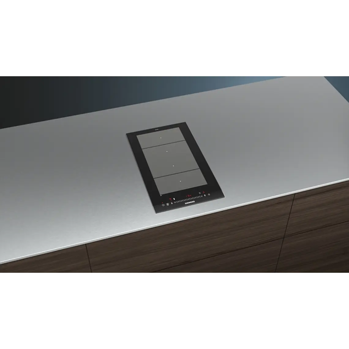 SIEMENS iQ700, Encimera dominó, inducción, 30 cm, con perfiles, Negro 2