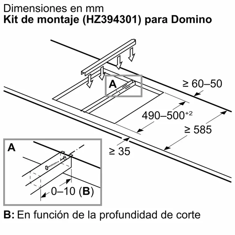 SIEMENS iQ100, Encimera dominó, inducción, 30 cm, con perfiles, Negro 11
