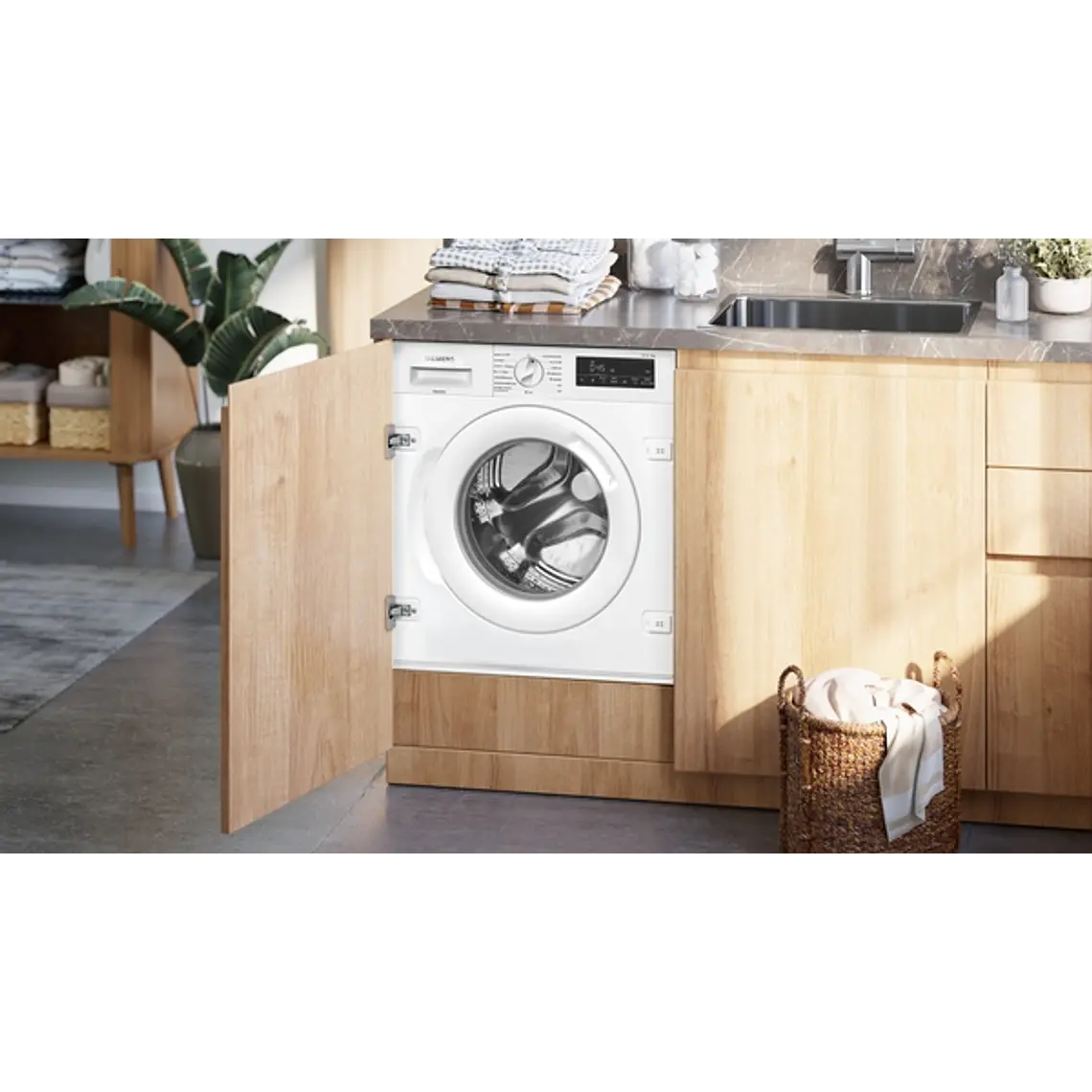 SIEMENS iQ700, Lavadora integrable, 8 kg, 1400 rpm 4