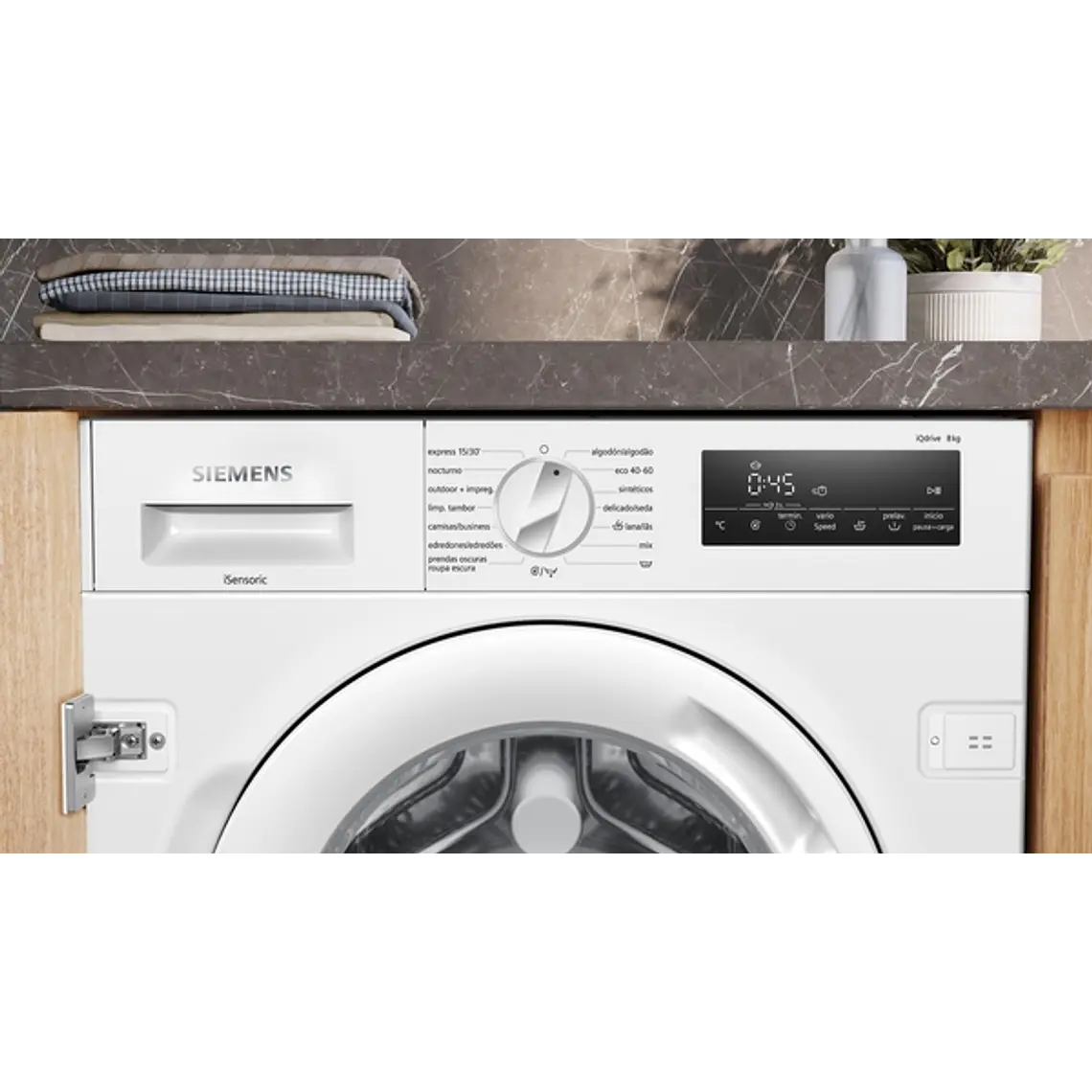 SIEMENS iQ700, Lavadora integrable, 8 kg, 1400 rpm 5