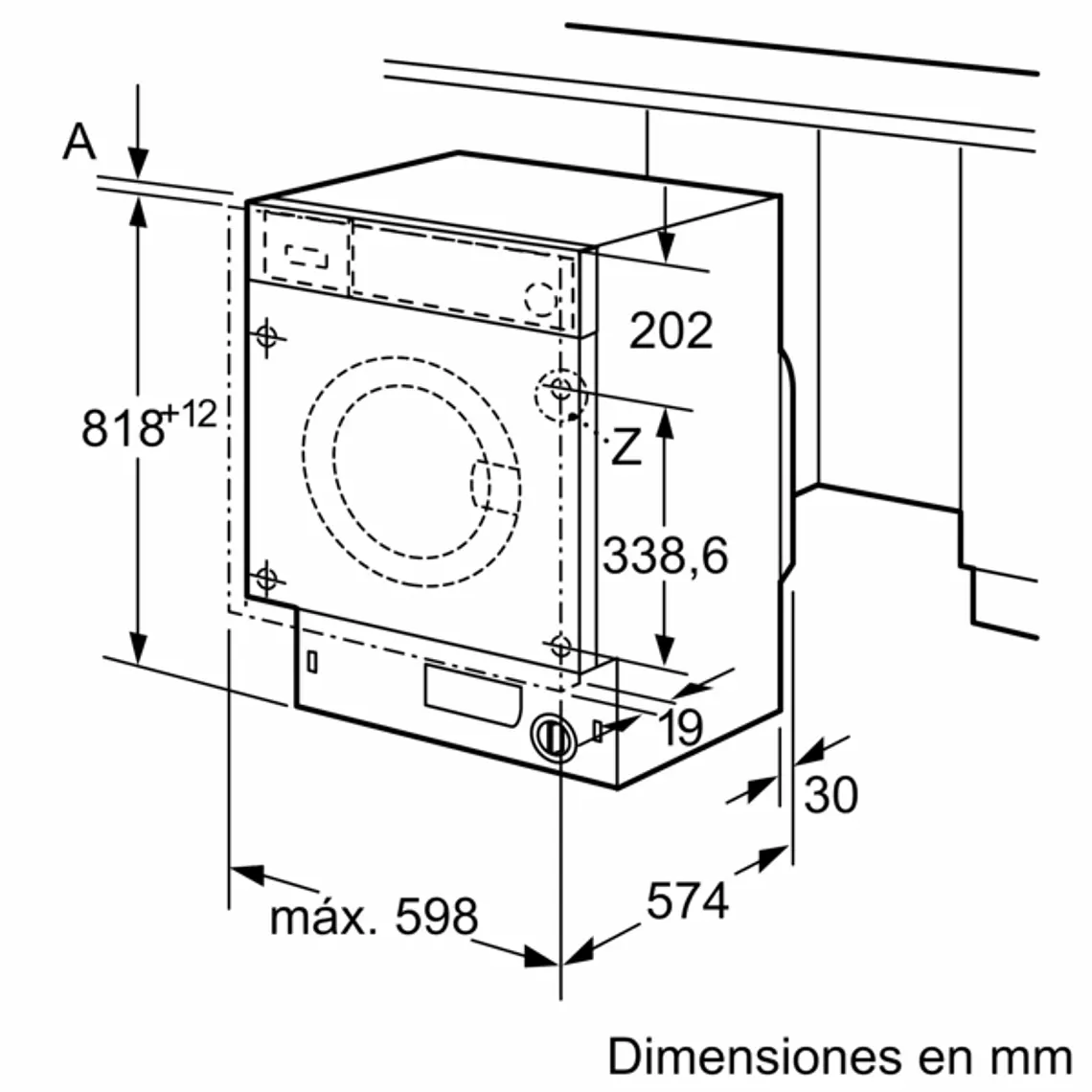 SIEMENS iQ700, Lavadora integrable, 8 kg, 1400 rpm 16