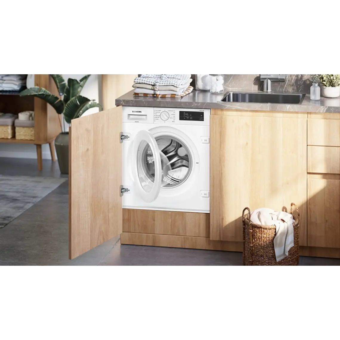 SIEMENS iQ500, Lavadora integrable, 8 kg, 1200 rpm 5