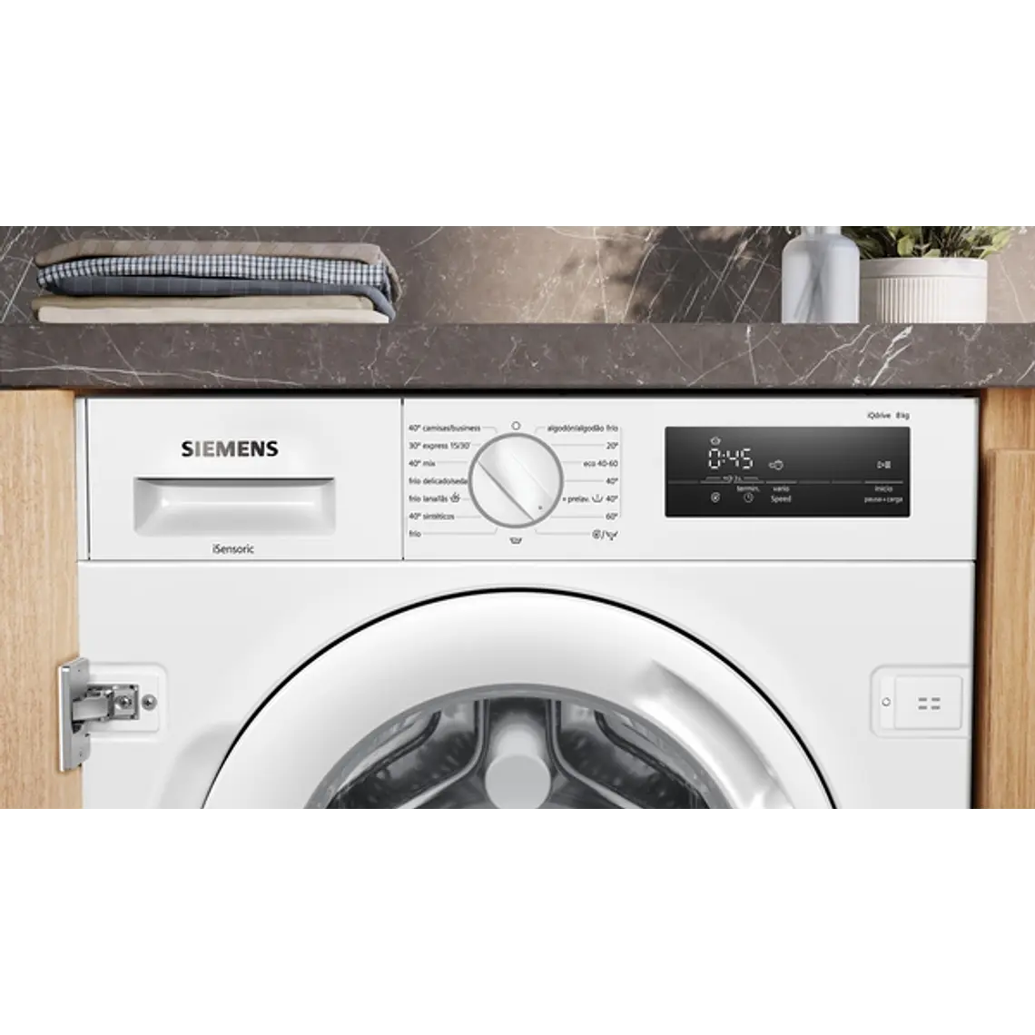 SIEMENS iQ500, Lavadora integrable, 8 kg, 1200 rpm 3