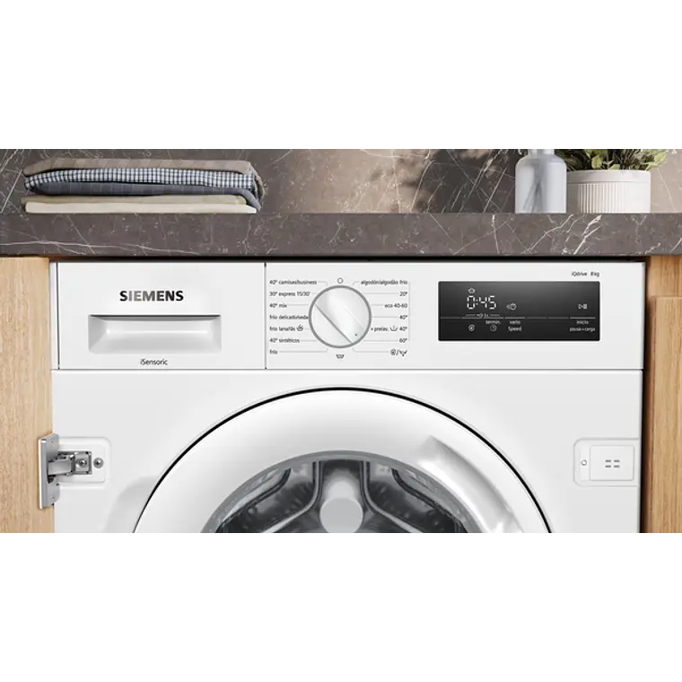 SIEMENS iQ500, Lavadora integrable, 8 kg, 1200 rpm 3