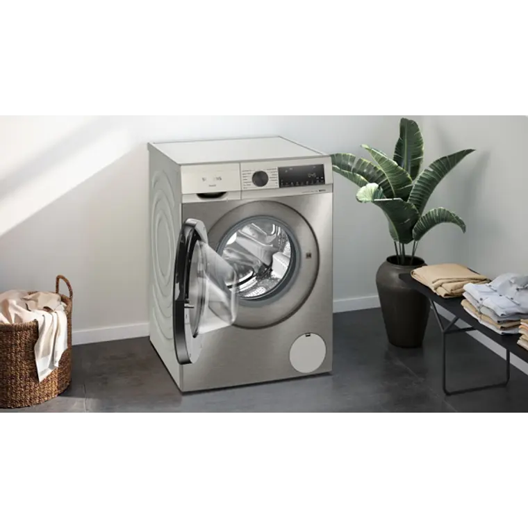 SIEMENS iQ500, Lavadora de carga frontal, 10 kg, 1600 rpm, Acero antihuellas 4