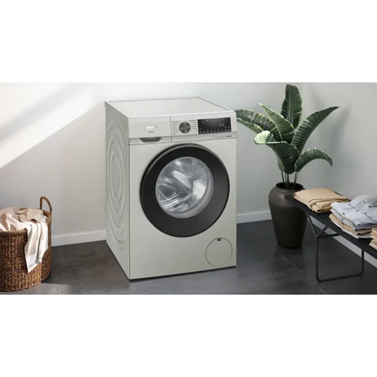 SIEMENS iQ500, Lavadora de carga frontal, 10 kg, 1600 rpm, Acero antihuellas 3