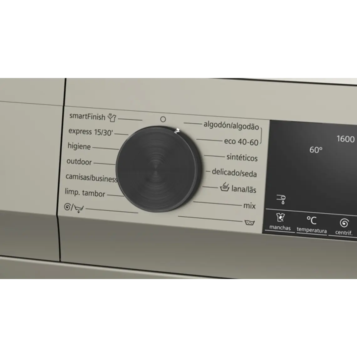 SIEMENS iQ500, Lavadora de carga frontal, 10 kg, 1600 rpm, Acero antihuellas 6