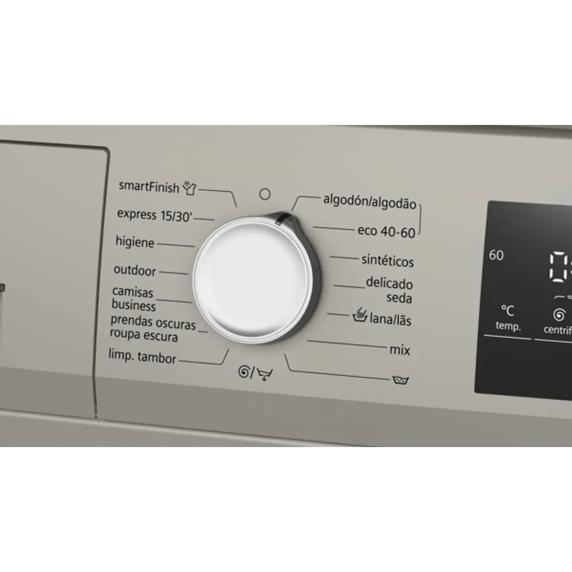 SIEMENS iQ300, Lavadora de carga frontal, 9 kg, 1400 rpm, Acero mate antihuellas 5