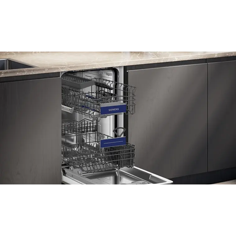 SIEMENS iQ300, Lavavajillas totalmente integrable, 45 cm, Puerta deslizante 4