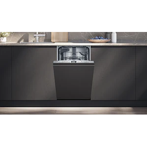 SIEMENS iQ300, Lavavajillas totalmente integrable, 45 cm, Puerta deslizante