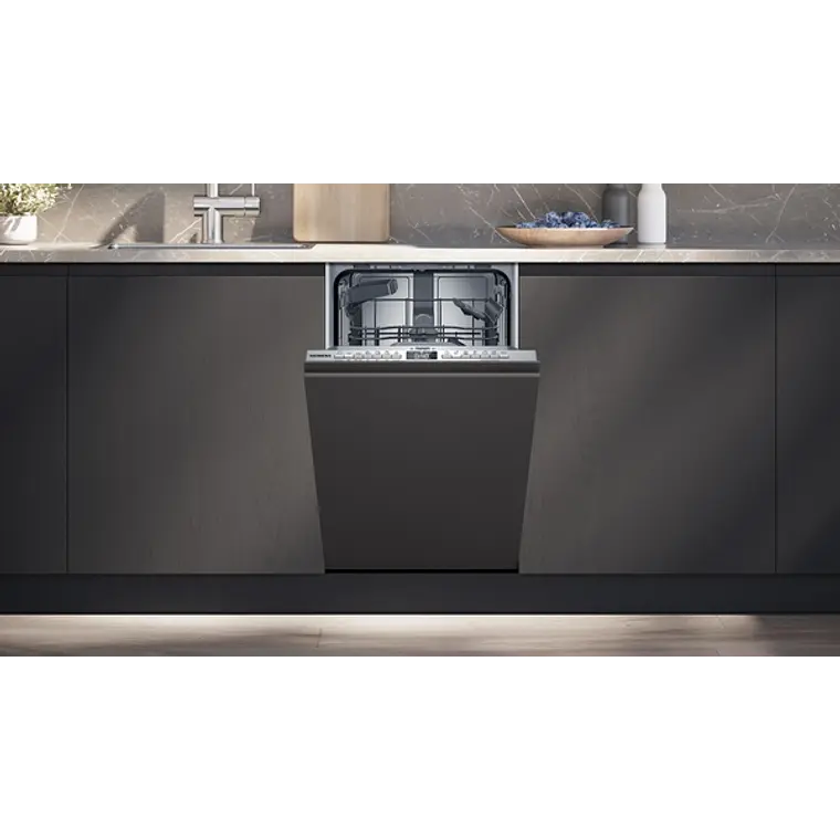 SIEMENS iQ300, Lavavajillas totalmente integrable, 45 cm, Puerta deslizante 2