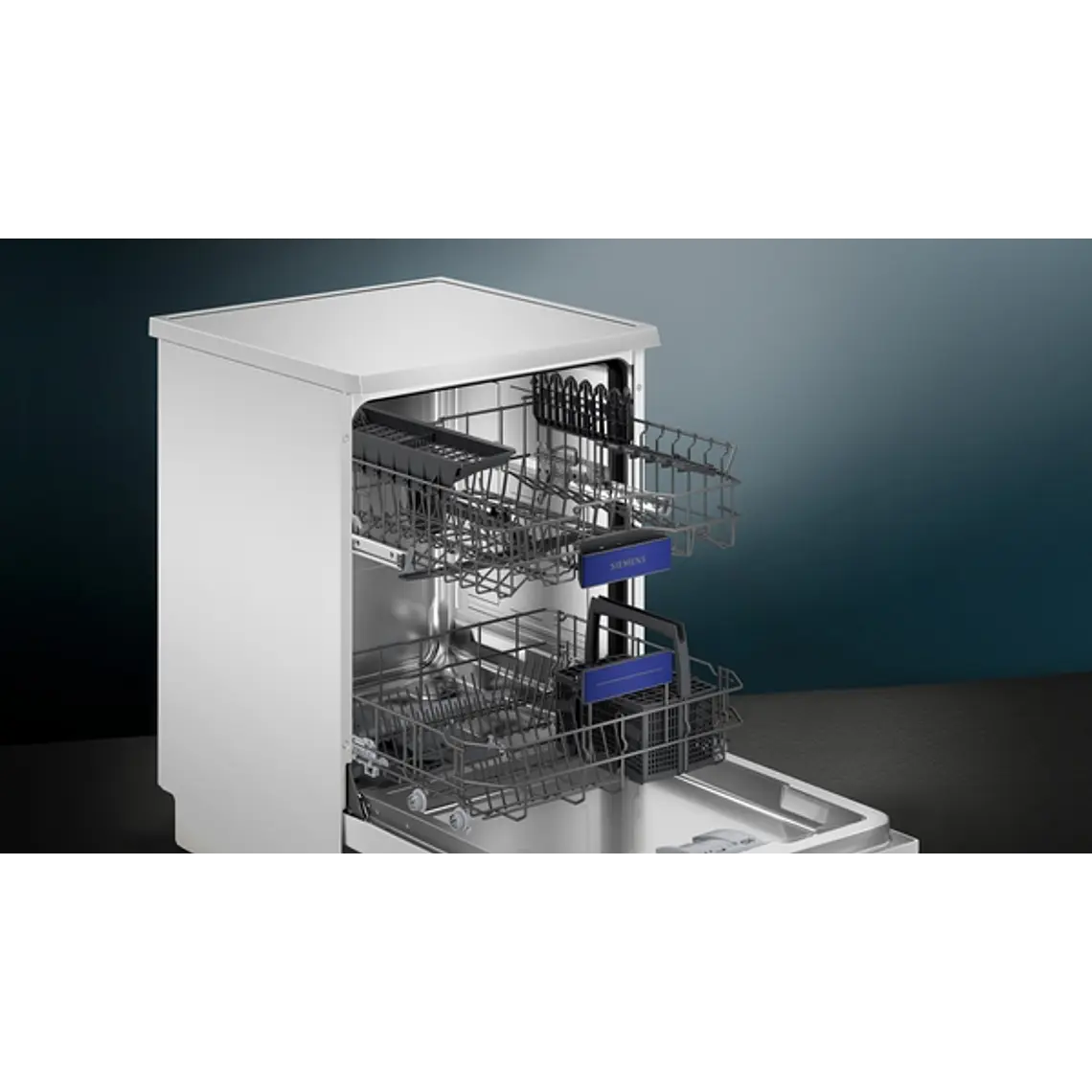 SIEMENS iQ300, Lavavajillas de libre instalación, 60 cm, Blanco 3