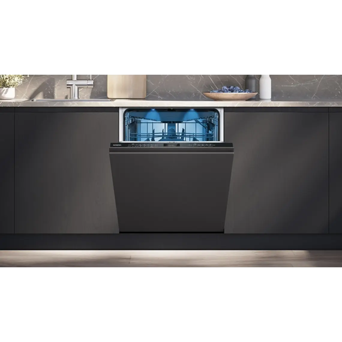 SIEMENS iQ500, Lavavajillas totalmente integrable, 60 cm, XXL, Puerta deslizante 2