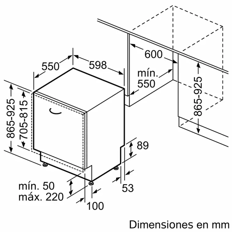 SIEMENS iQ300, Lavavajillas totalmente integrable, 60 cm, XXL, Puerta deslizante 19