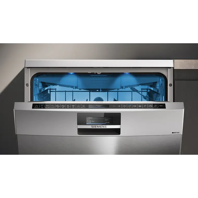 SIEMENS iQ700, Lavavajillas de libre instalación, 60 cm, Acero antihuellas 2