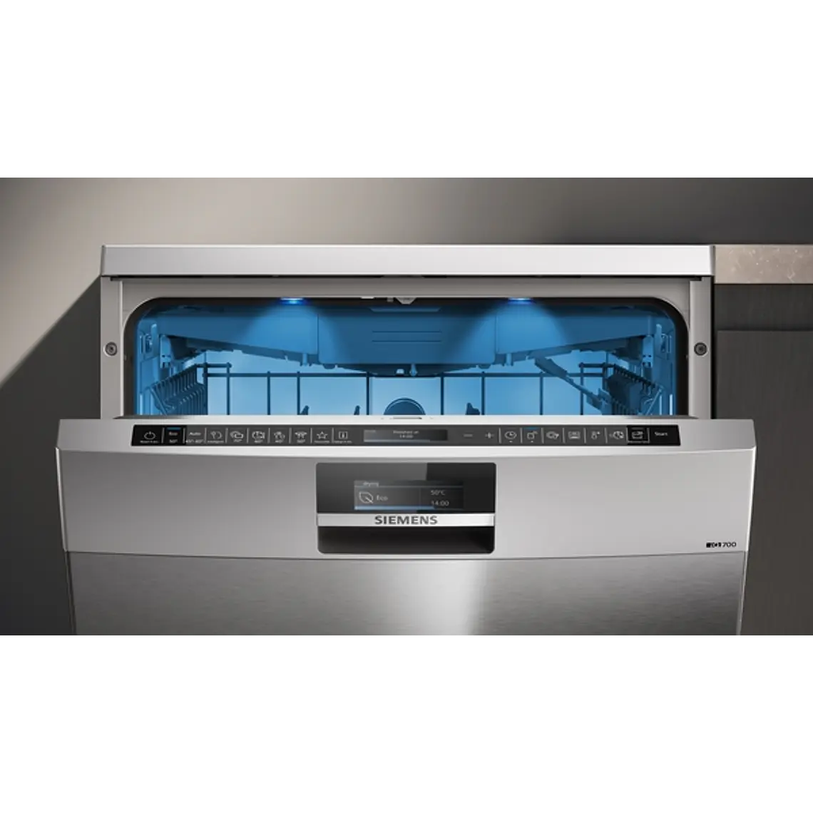 SIEMENS iQ500, Lavavajillas de libre instalación, 60 cm, Acero antihuellas 3
