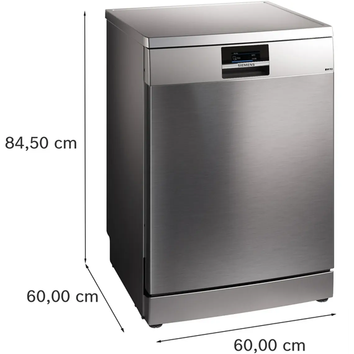 SIEMENS iQ500, Lavavajillas de libre instalación, 60 cm, Acero antihuellas 12