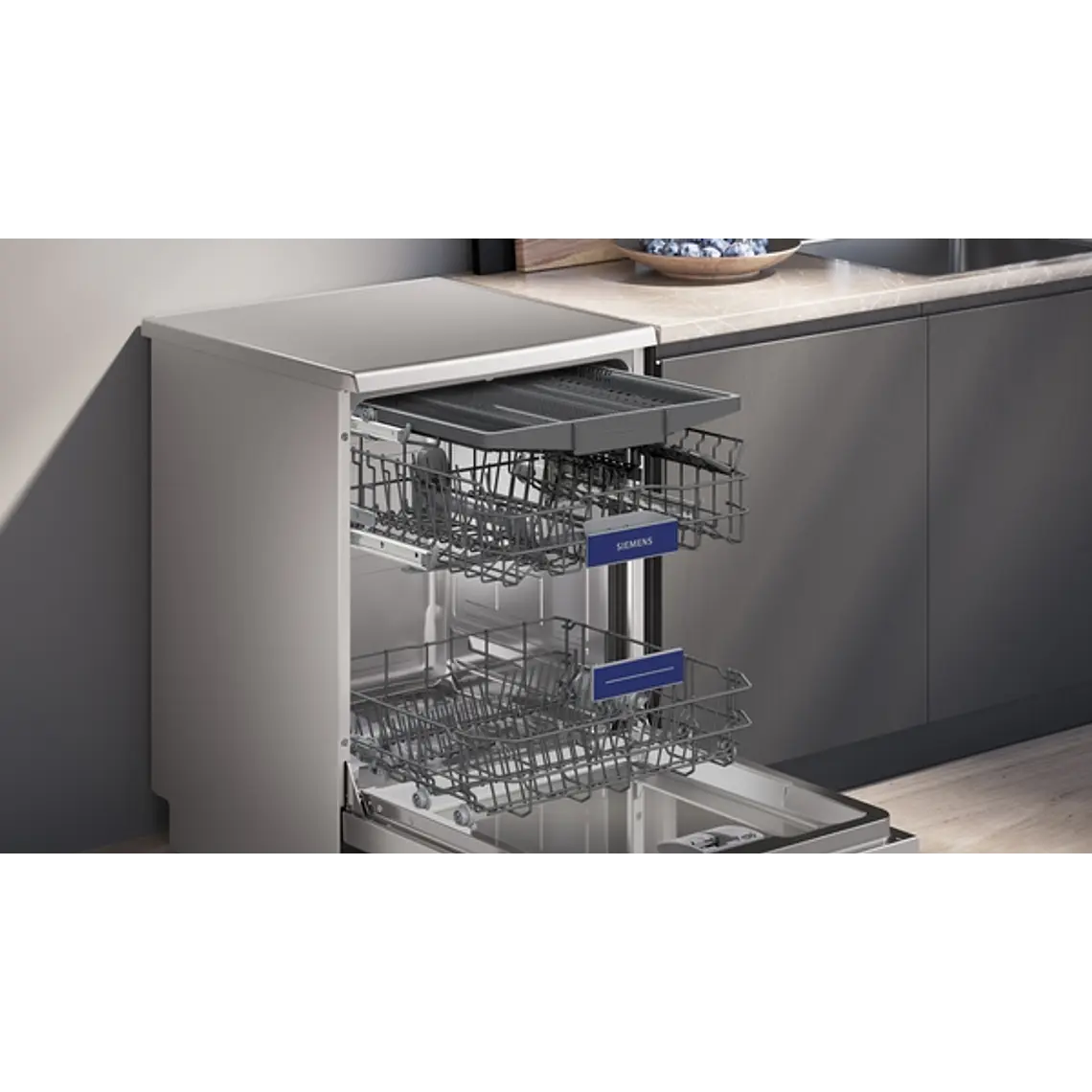 SIEMENS iQ300, Lavavajillas de libre instalación, 60 cm, Acero antihuellas 4
