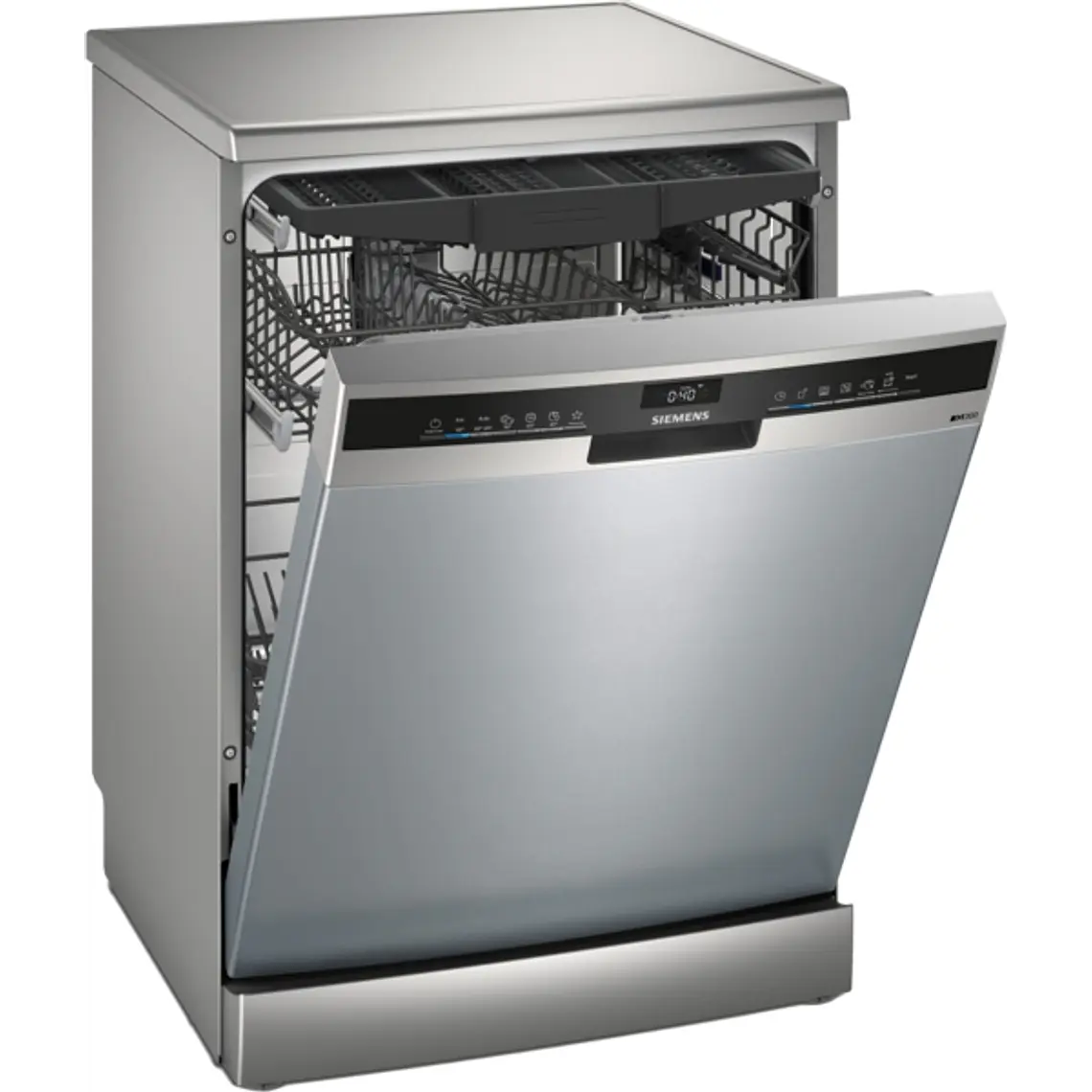 SIEMENS iQ300, Lavavajillas de libre instalación, 60 cm, Acero antihuellas 1