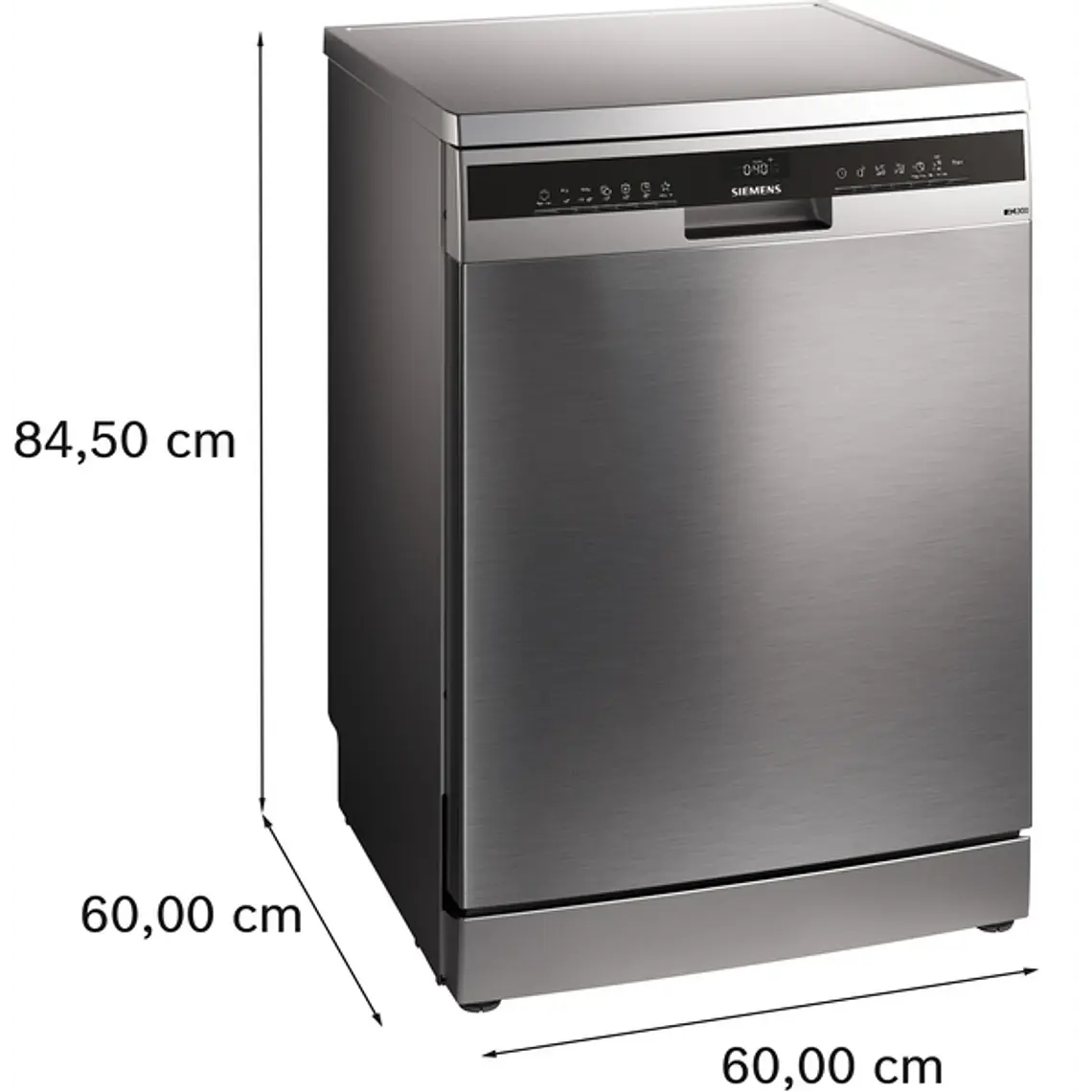 SIEMENS iQ300, Lavavajillas de libre instalación, 60 cm, Acero antihuellas 9