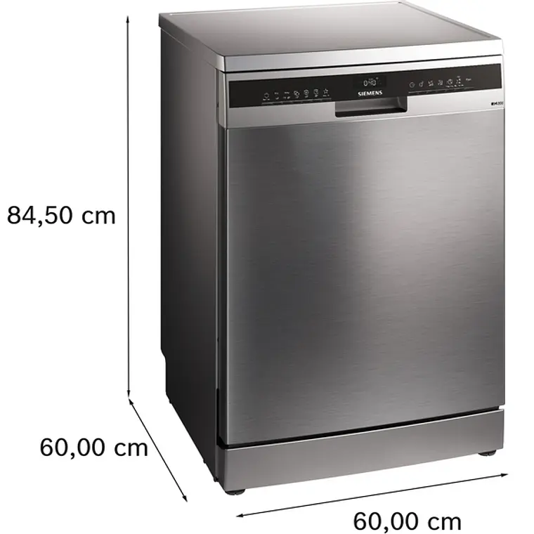 SIEMENS iQ300, Lavavajillas de libre instalación, 60 cm, Acero antihuellas 9
