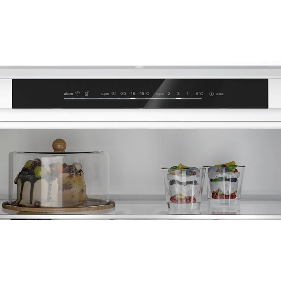 SIEMENS iQ300, Refrigerador combi integrable, 193.5 x 69.1 cm, Puerta deslizante 3