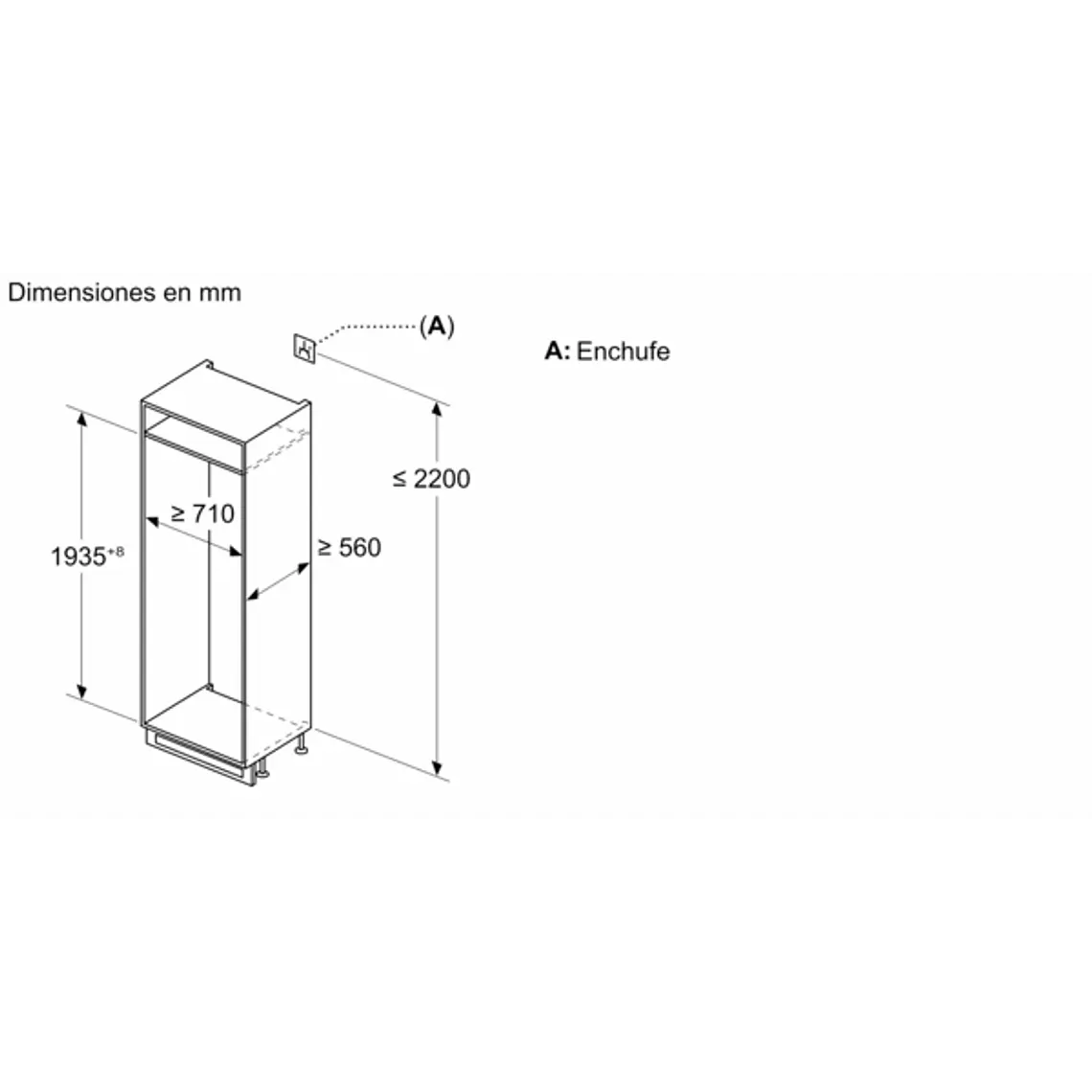 SIEMENS iQ300, Refrigerador combi integrable, 193.5 x 70.8 cm, Puerta fija 13