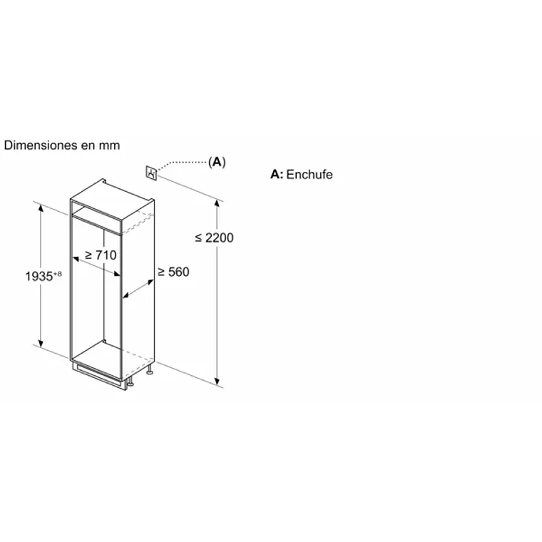 SIEMENS iQ300, Refrigerador combi integrable, 193.5 x 70.8 cm, Puerta fija 13