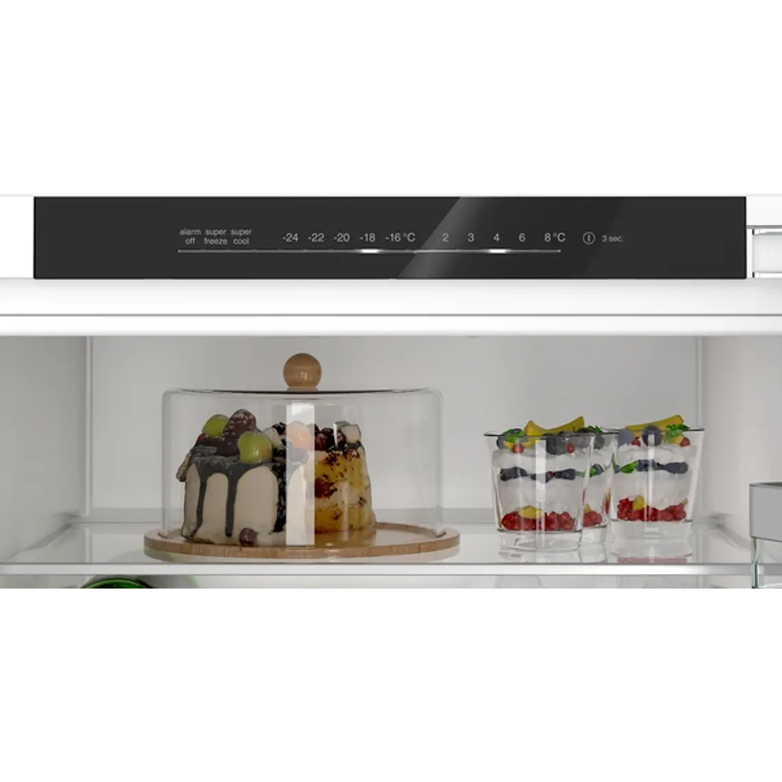 SIEMENS iQ300, Refrigerador combi integrable, 193.5 x 55.8 cm, Puerta fija 2