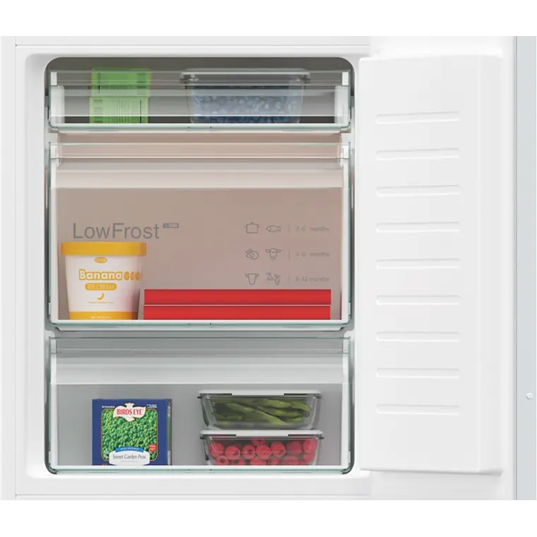 SIEMENS iQ300, Refrigerador combi integrable, 177.2 x 54.1 cm, Puerta deslizante 4