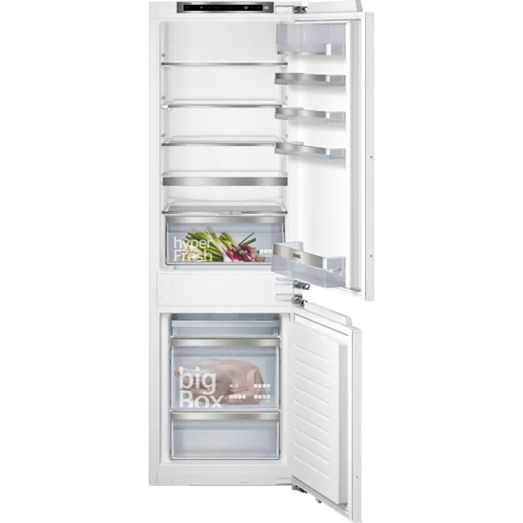 SIEMENS iQ500, Refrigerador combi integrable, 177.2 x 55.8 cm, Puerta fija 1
