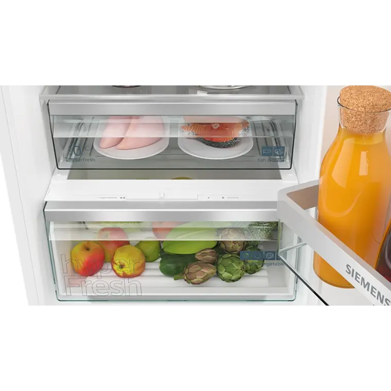 SIEMENS iQ300, Refrigerador combi integrable, 177.2 x 54.1 cm, Puerta deslizante 5