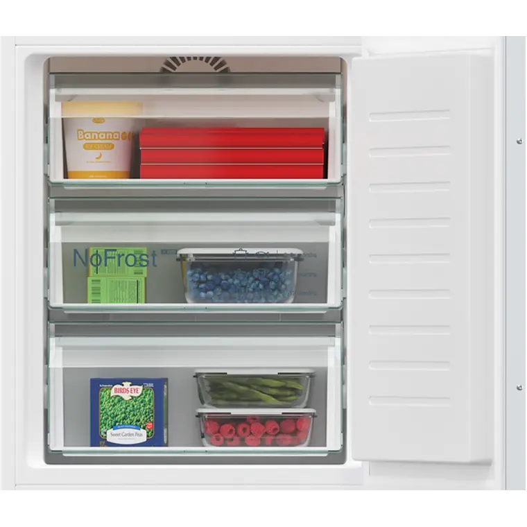 SIEMENS iQ300, Refrigerador combi integrable, 177.2 x 54.1 cm, Puerta deslizante 4