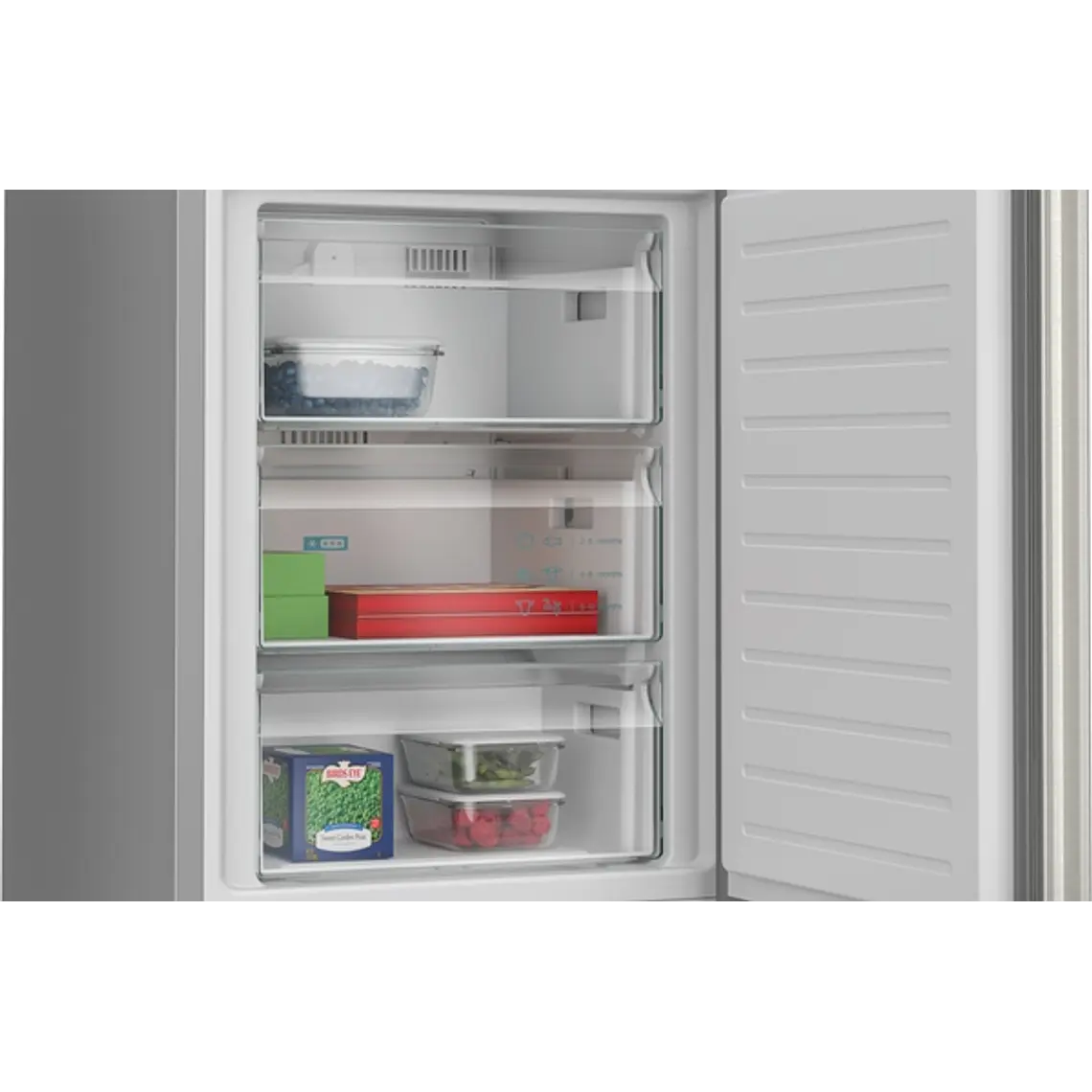 SIEMENS iQ300, Refrigerador combi de libre instalación, 203 x 60 cm, Acero inoxidable 8