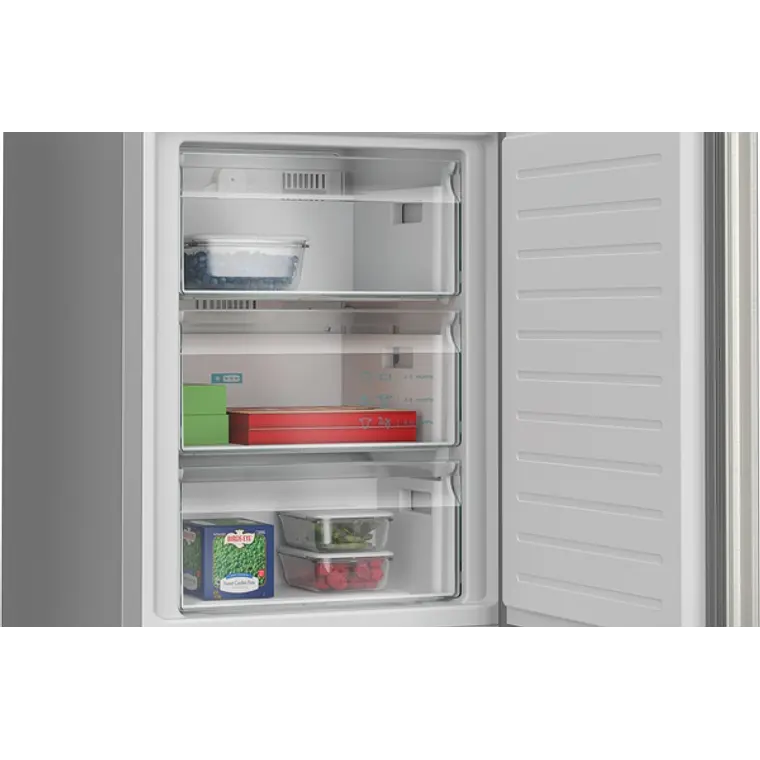 SIEMENS iQ300, Refrigerador combi de libre instalación, 203 x 60 cm, Acero inoxidable 8