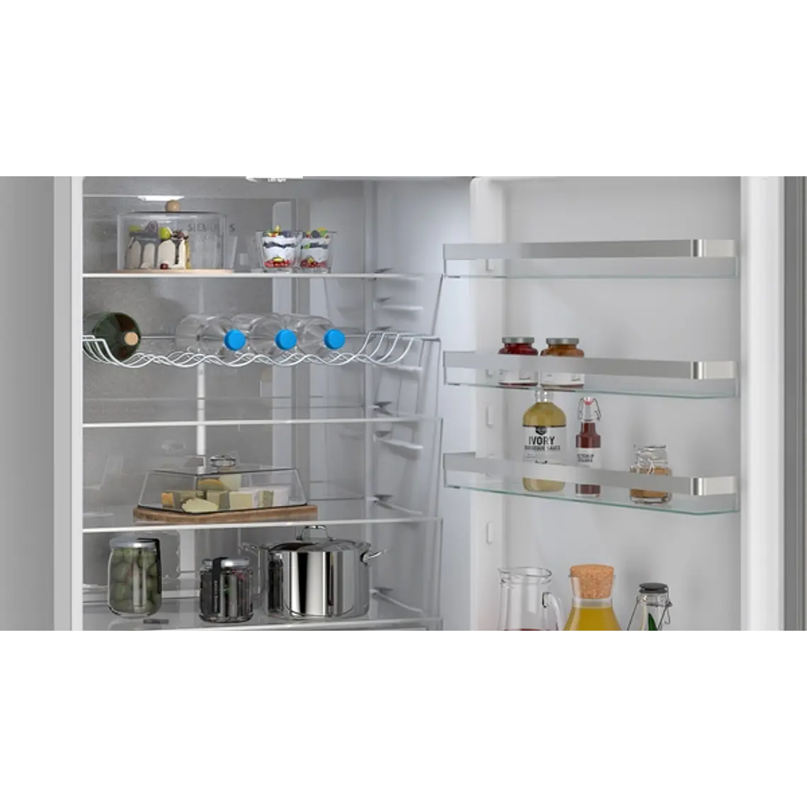 SIEMENS iQ300, Refrigerador combi de libre instalación, 203 x 70 cm, Acero inoxidable 5