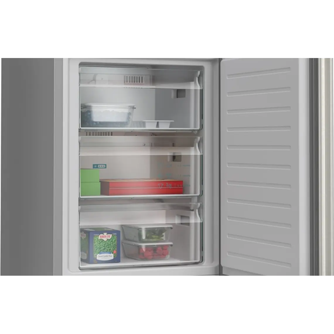 SIEMENS iQ300, Refrigerador combi de libre instalación, 203 x 60 cm, Acero inoxidable 5