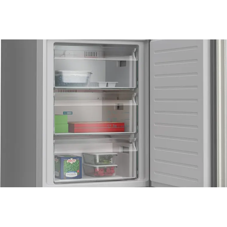 SIEMENS iQ300, Refrigerador combi de libre instalación, 203 x 60 cm, Acero inoxidable 5